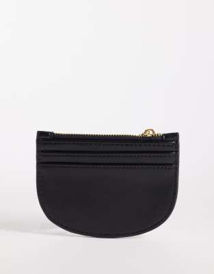 Mango Half Moon Coin Purse In Black