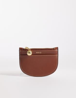 Mango Half Moon Coin Purse In Brown