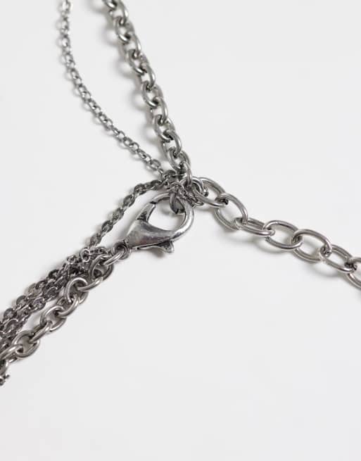 Mango halsband med lager och berlocker i silver, 4 av 4