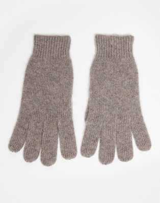 Mango - Handschuhe in Pilzbraun-Brown
