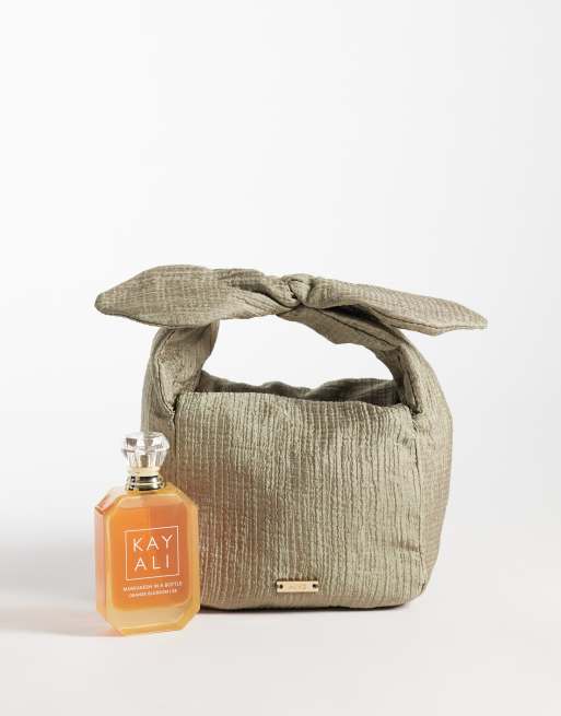 Mango Handtasche mit Bindedetail in Grau, 2 von 4