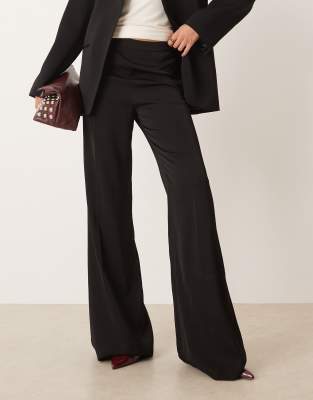 Mango Long Jumpsuit With Combined Design Black In Black