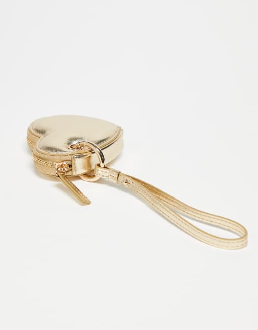 Mango heart bag charm in gold tone, 3 of 3