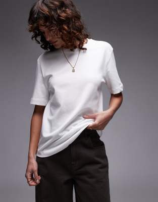 Mango Heavy Weight Premium T-shirt In White