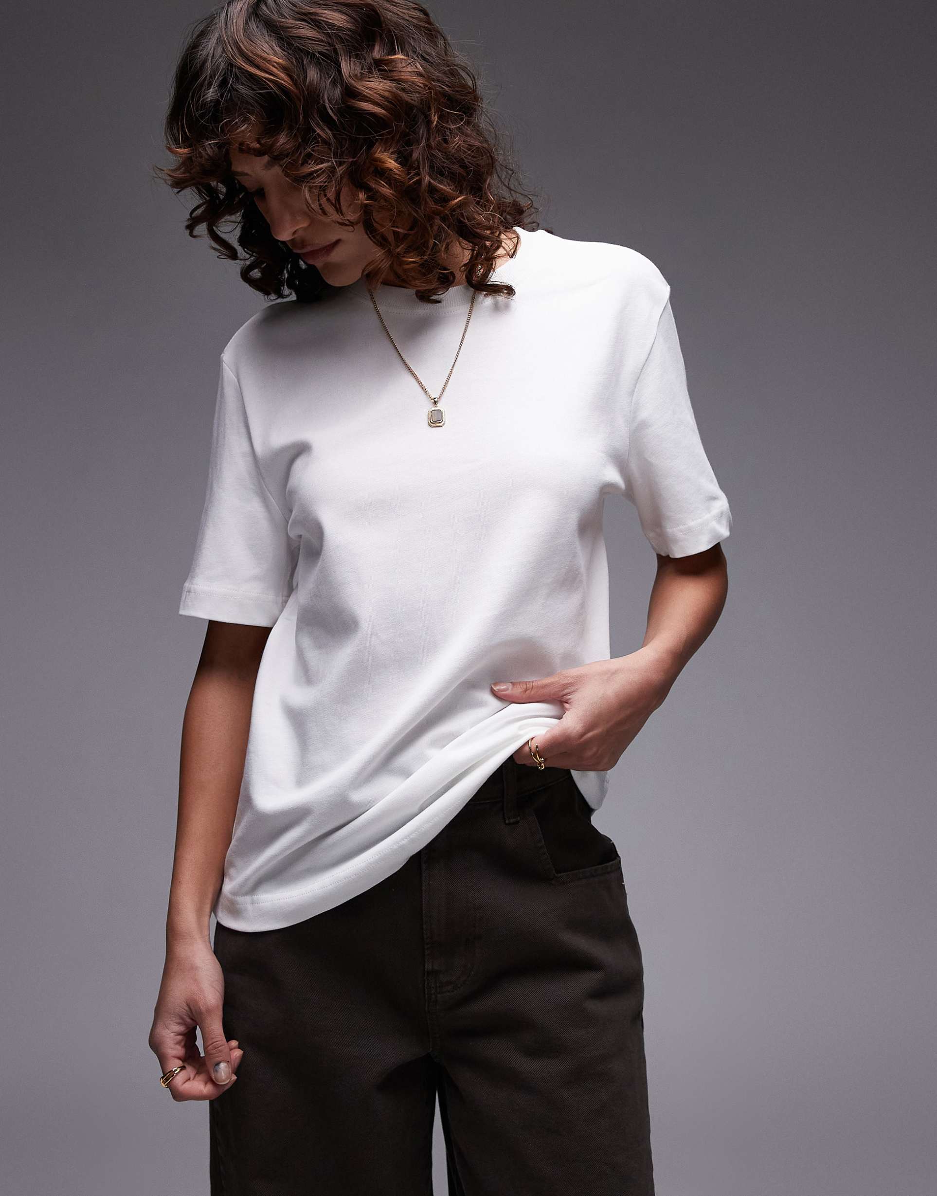 mango heavy weight premium t-shirt in white