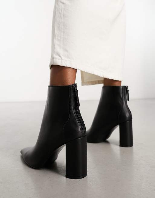 Mango heel hot sale zipped boots