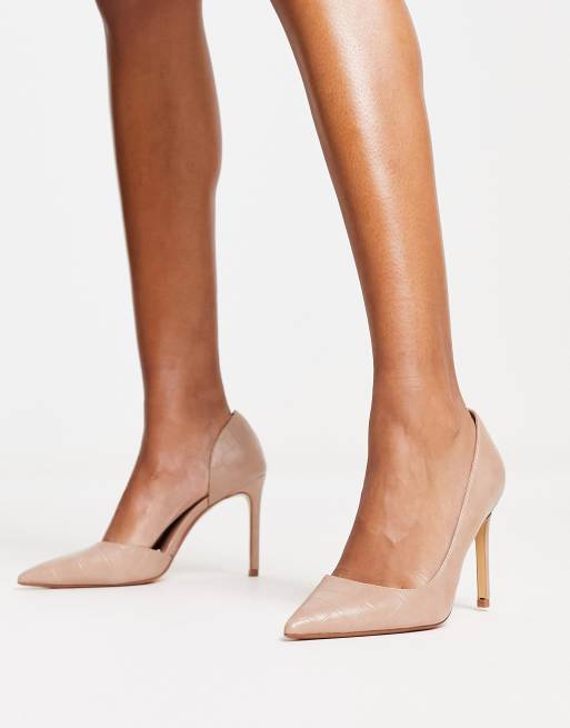 Mango cheap pumps beige