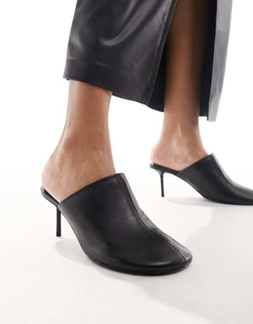 Black 2024 womens mules