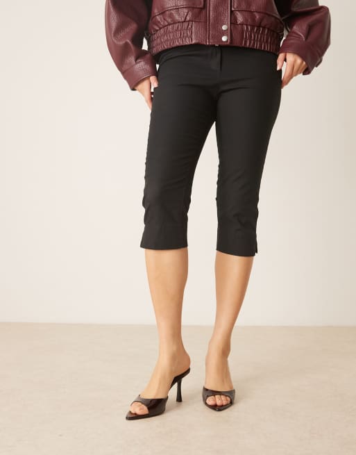 Mango heeled mules in cherry red