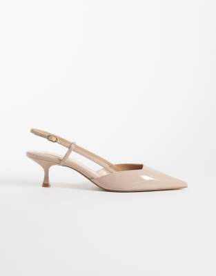Mango Heeled Slingback Pumps In Multi