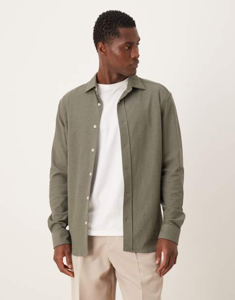 Mango – Hemd aus 100% hochwertiger Baumwolle in Khaki - view 1