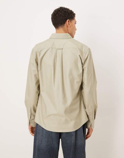 Mango – Hemd aus Baumwolle in hellem Khaki, 3 von 5