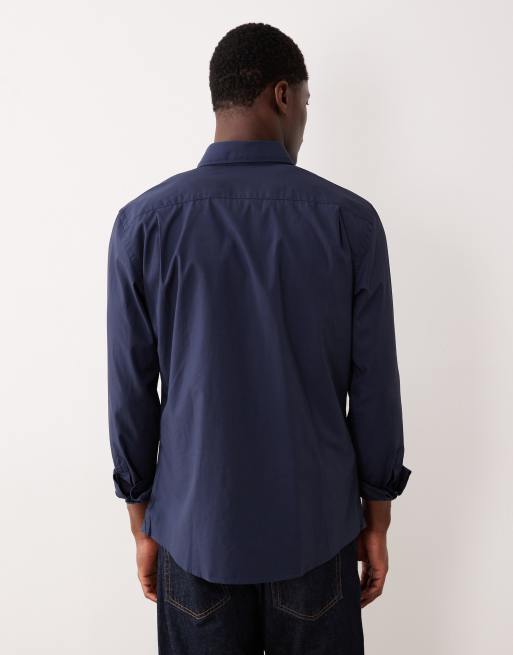 Mango – Hemd aus Baumwolle in Marineblau, 3 von 5