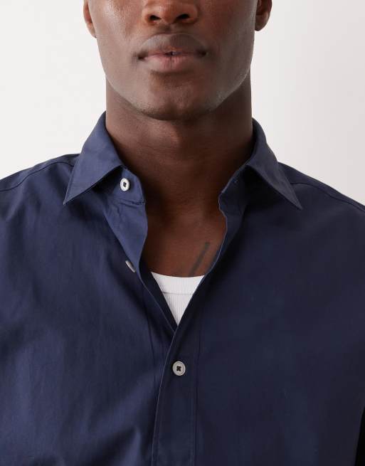Mango – Hemd aus Baumwolle in Marineblau, 5 von 5