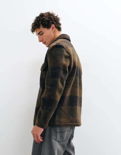 Mango Hemdjacke in braunem Karo, 4 von 5