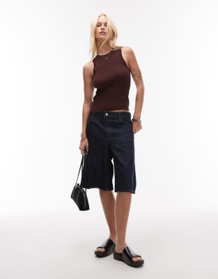 Mango High Crew Neck Tank Top