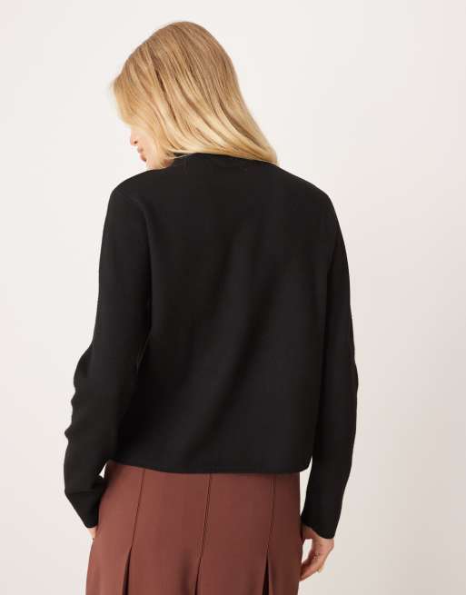 Mango high neck jumper in black, 4 of 4