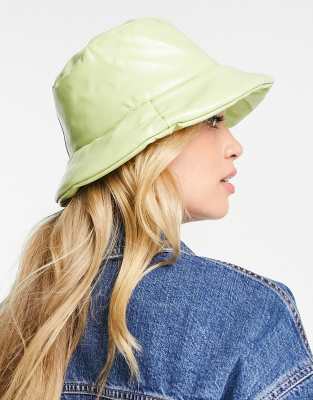 Mango Hill Padded Bucket Hat In Green