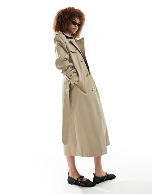 Mango – Hochwertiger Trenchcoat in Beige