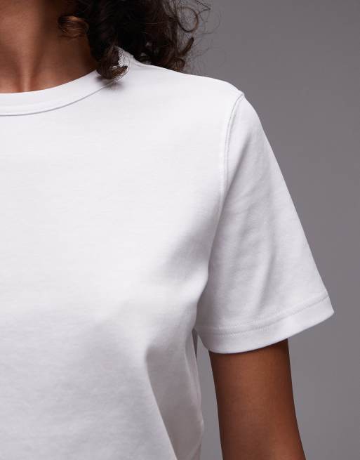 Mango – Hochwertiges T-Shirt in Weiß, 2 von 4