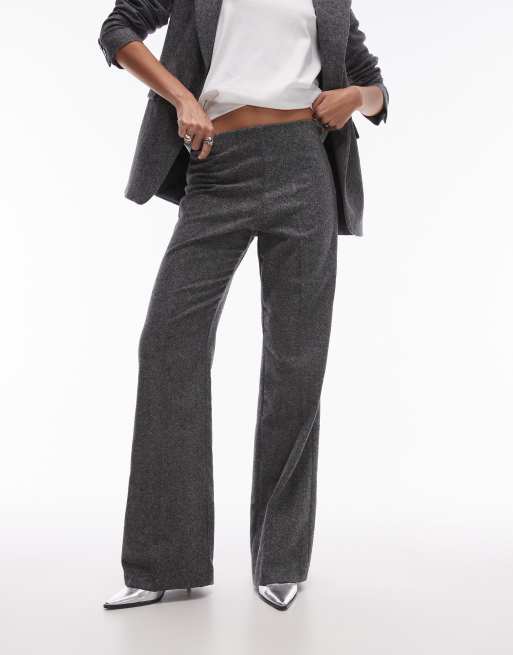 Mango – Hose in Grau mit Salz-und-Pfeffer-Effekt, Kombiteil, 2 von 5