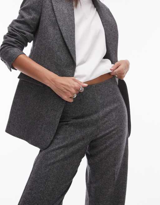 Mango – Hose in Grau mit Salz-und-Pfeffer-Effekt, Kombiteil, 3 von 5
