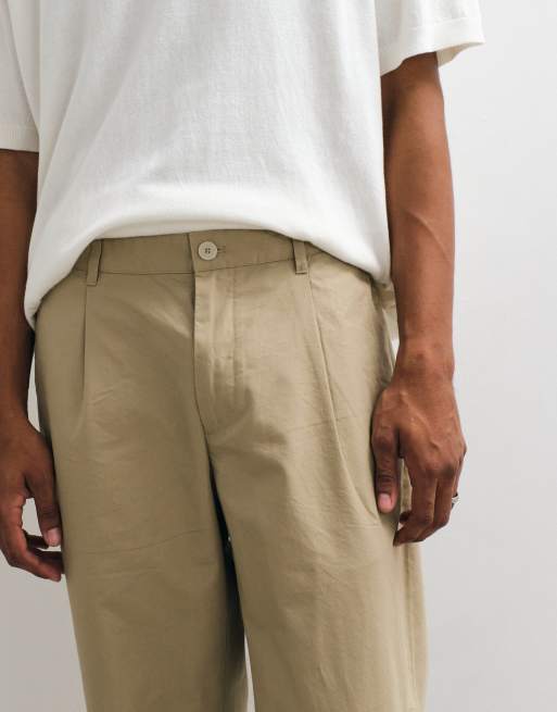 Mango Hose mit geradem Schnitt in Beige, 3 von 5