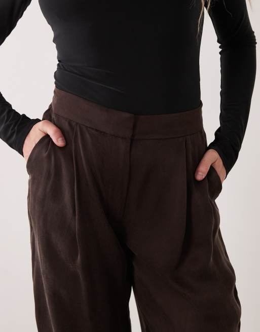 Mango Hose mit Umschlag in Braun, 4 von 5