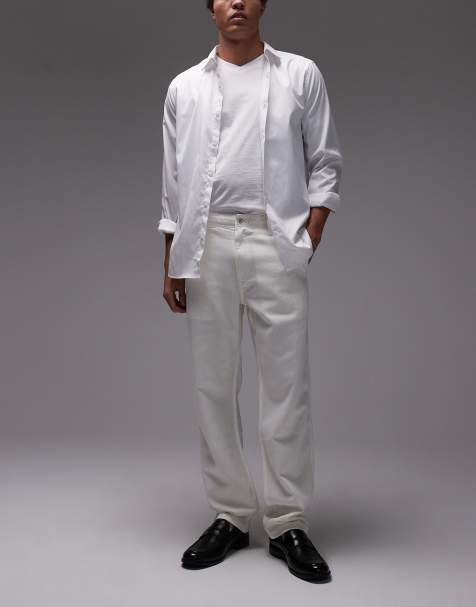Mango - Hvide jeans i afslappet pasform - view 1
