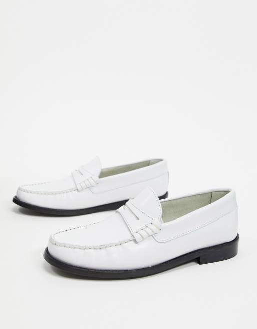 Mango hvide læder slip on loafers Mango hvide læder slip on loafers