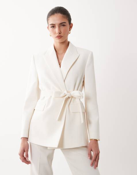 Mango Iguana tailored blazer in pastel yellow - part of a set - view 1