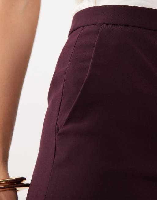 Mango Iguana tailored flared pants in maroon - part of a set , 5 of 5