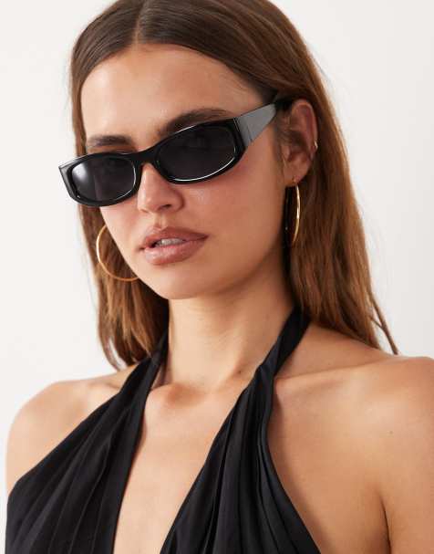 Mango - In collaborazione con Hailey Bieber - Occhiali da sole squadrati neri - view 1