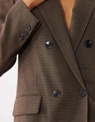 Mango Irise Tailored Blazer In Brown