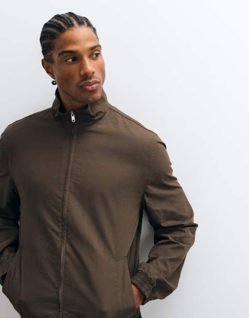 Mango Jacke mit Stehkragen in Braun, 3 von 5
