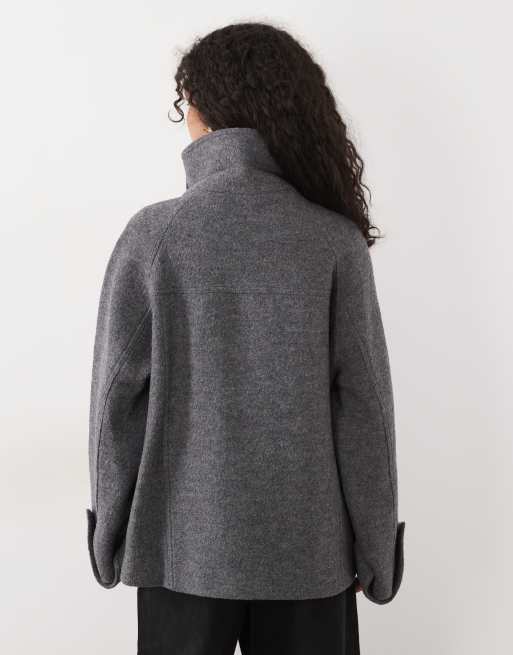 Mango Jacke mit Stehkragen in Grau, 4 von 4