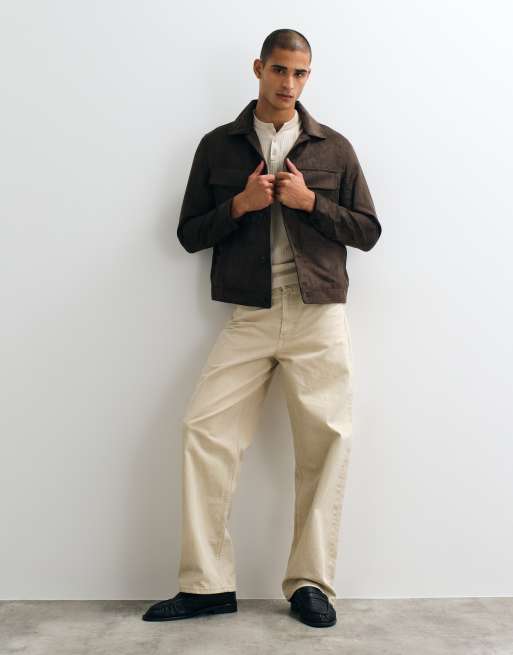 Mango Jacke mit Taschendetail in Braun, 4 von 5