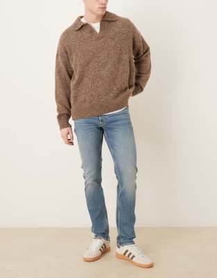Mango Jan 100% Cotton Slim Jean In Blue