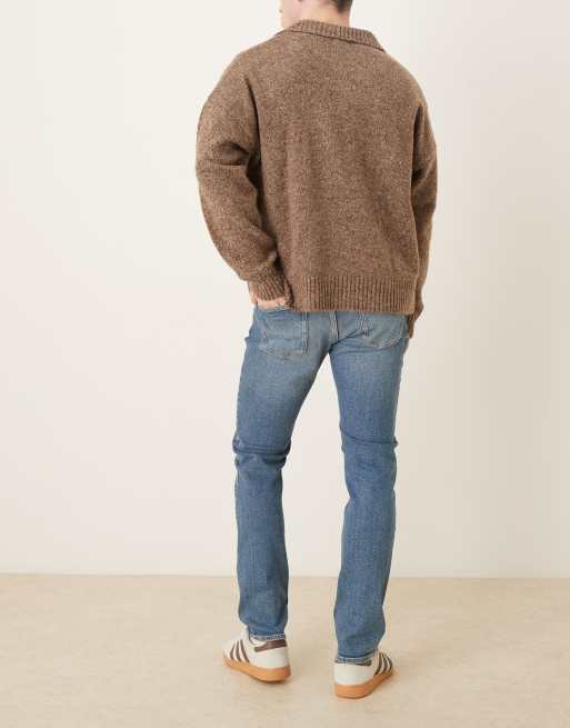 Mango Jan 100% cotton slim jean in mid blue, 2 of 5