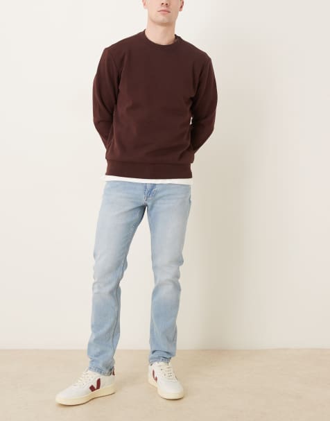 Mango Jan cotton rich straight jean in light blue - view 1