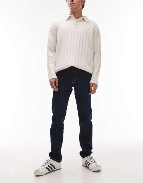 Mango Jan skinny fit jeans in dark blue - view 1