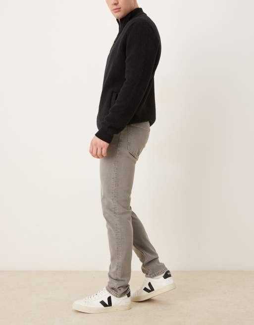 Mango – Jan – Sprane szare jeansy z prostymi nogawkami, 3 z 5