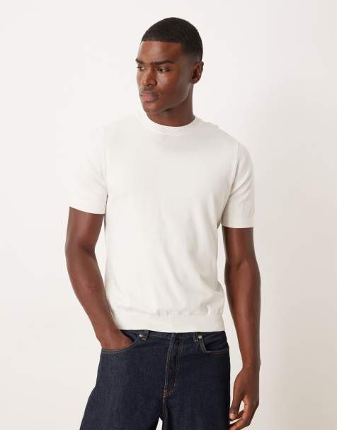 Mango oversized drop sleeve t-shirt in stone