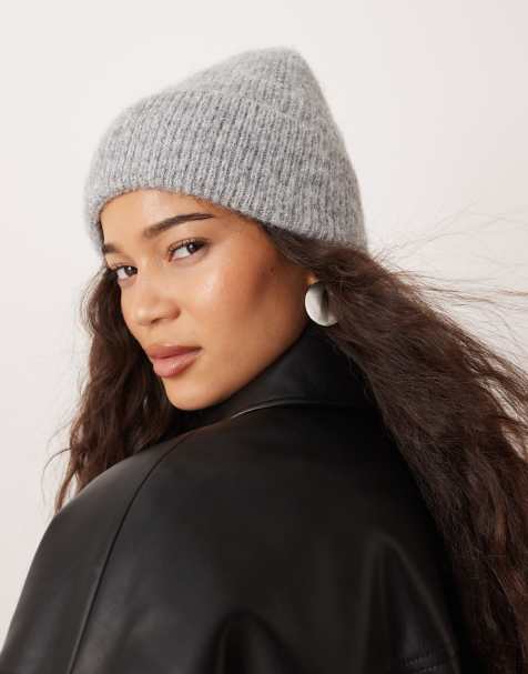 Mango – Jasnoszara czapka beanie - view 1