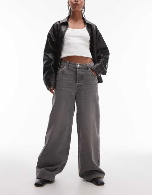 Mango - Jean coupe droite décontractée - Noir délavé
