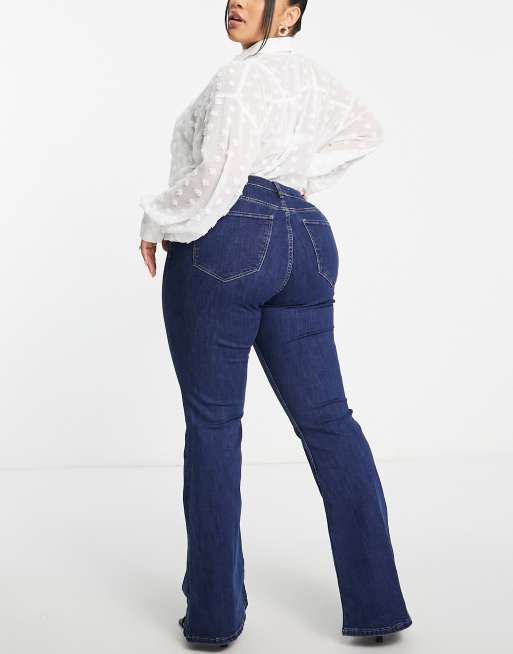 Mango - Jean évasé - Bleu, 2 de 4