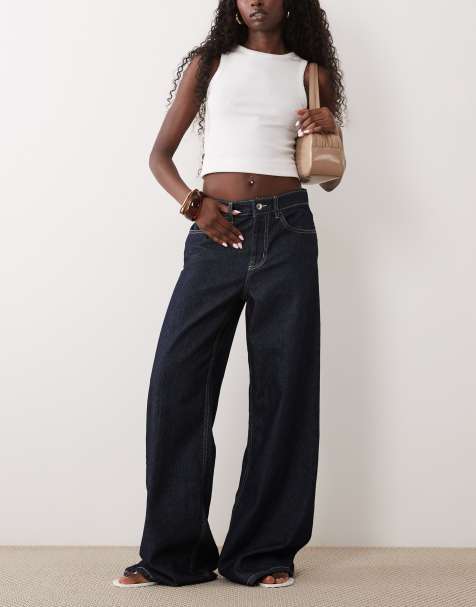 Mango jean évasé indigo - view 1