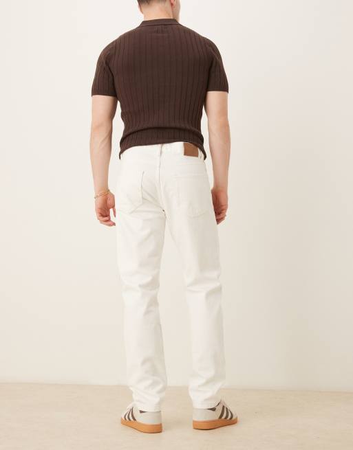 Mango - Jeans affusolati écru, 3 di 5