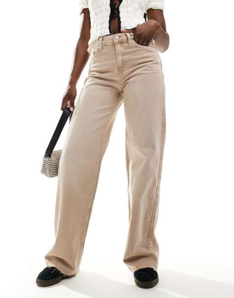 Mango - Jeans dritti marrone slavato - view 1