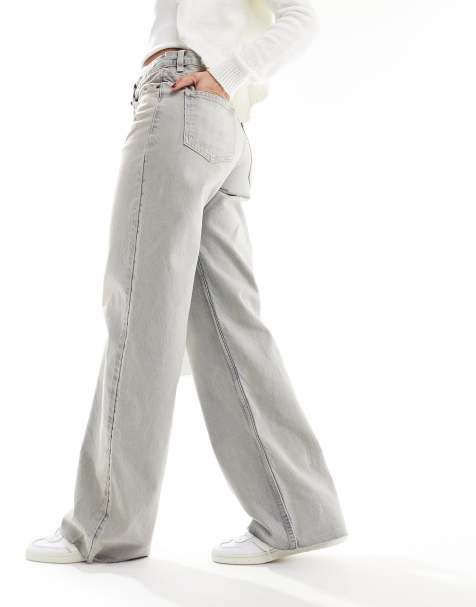Mango - Jeans met rechte pijpen in blauw met lichte dirt-wash - view 1